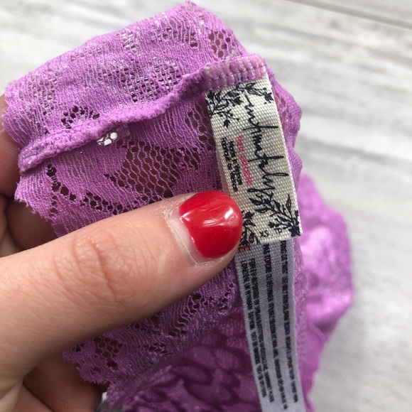 FREE PEOPLE pink lace v neck bralette - Picture 7 of 9